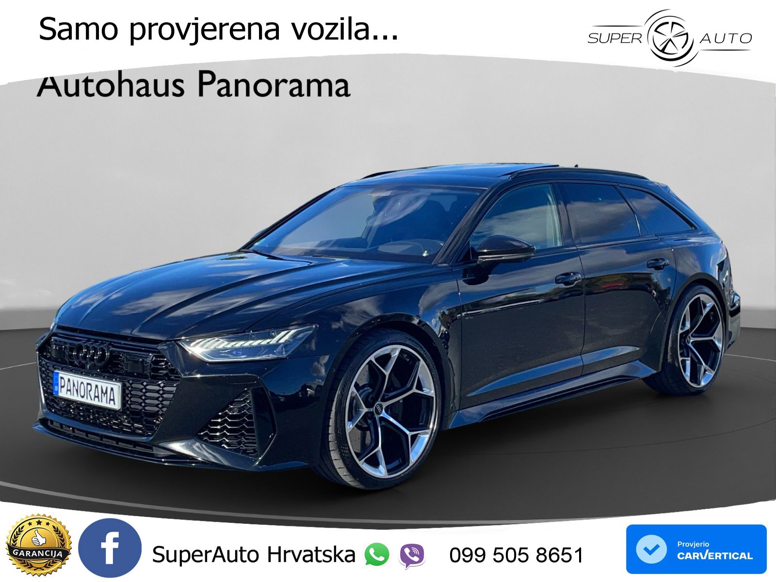Audi RS6 Avant 4.0 TFSI V8 performance (630 KS)  quattro tiptronic LED+GR SJED+ACC