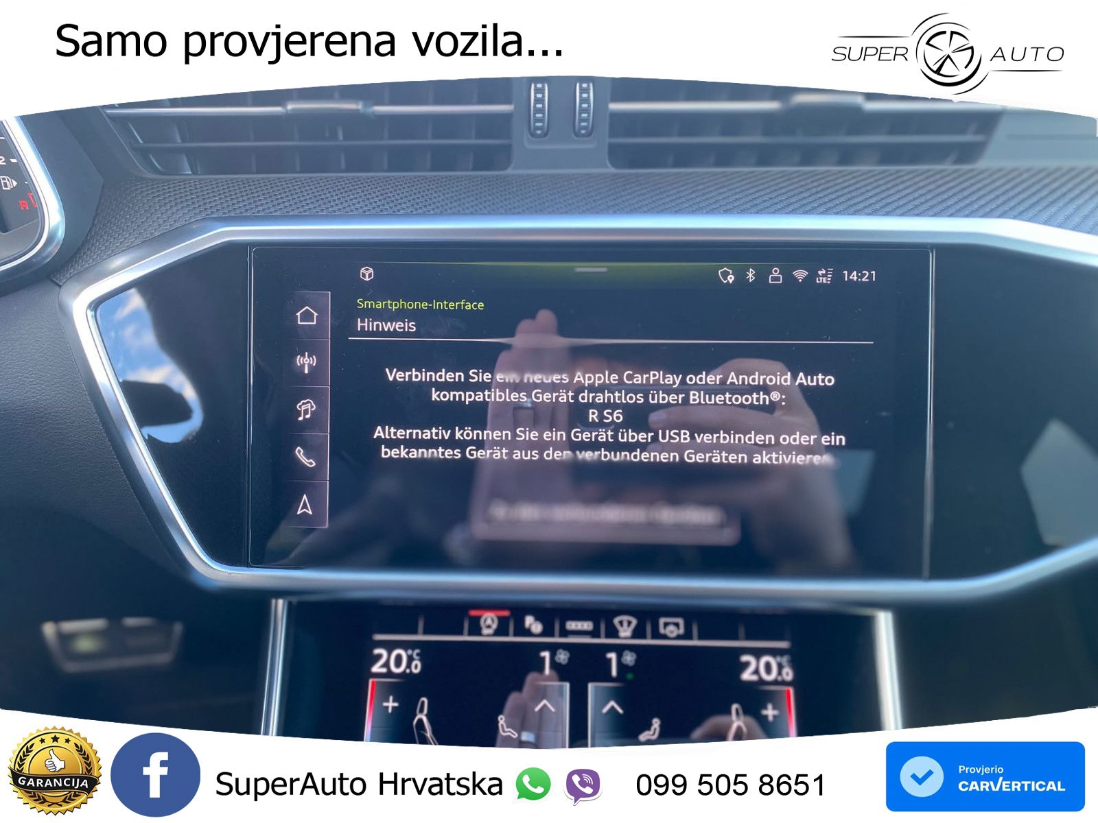 Audi RS6 Avant 4.0 TFSI V8 performance (630 KS)  quattro tiptronic LED+GR SJED+ACC