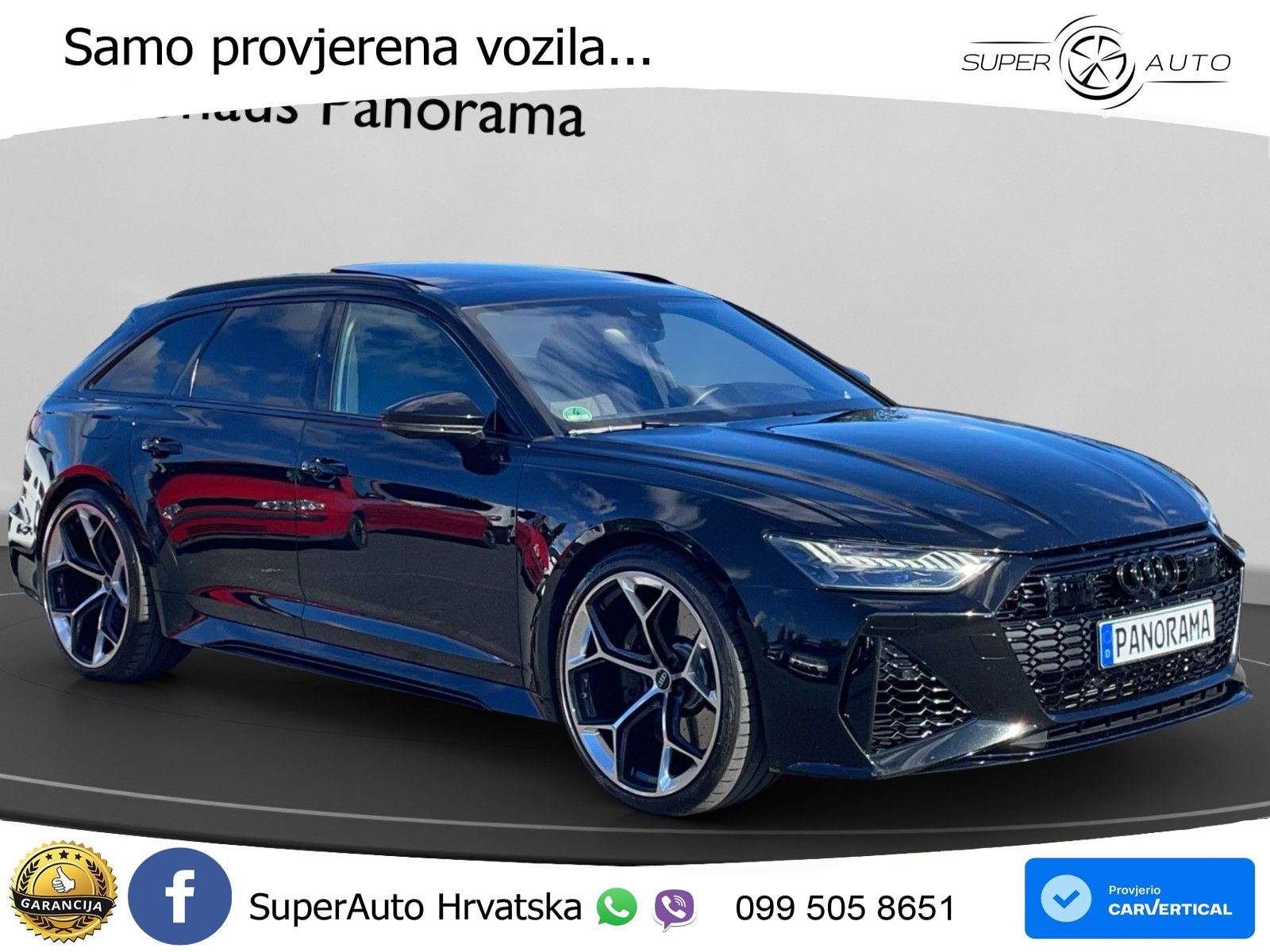 Audi RS6 Avant 4.0 TFSI V8 performance (630 KS)  quattro tiptronic LED+GR SJED+ACC