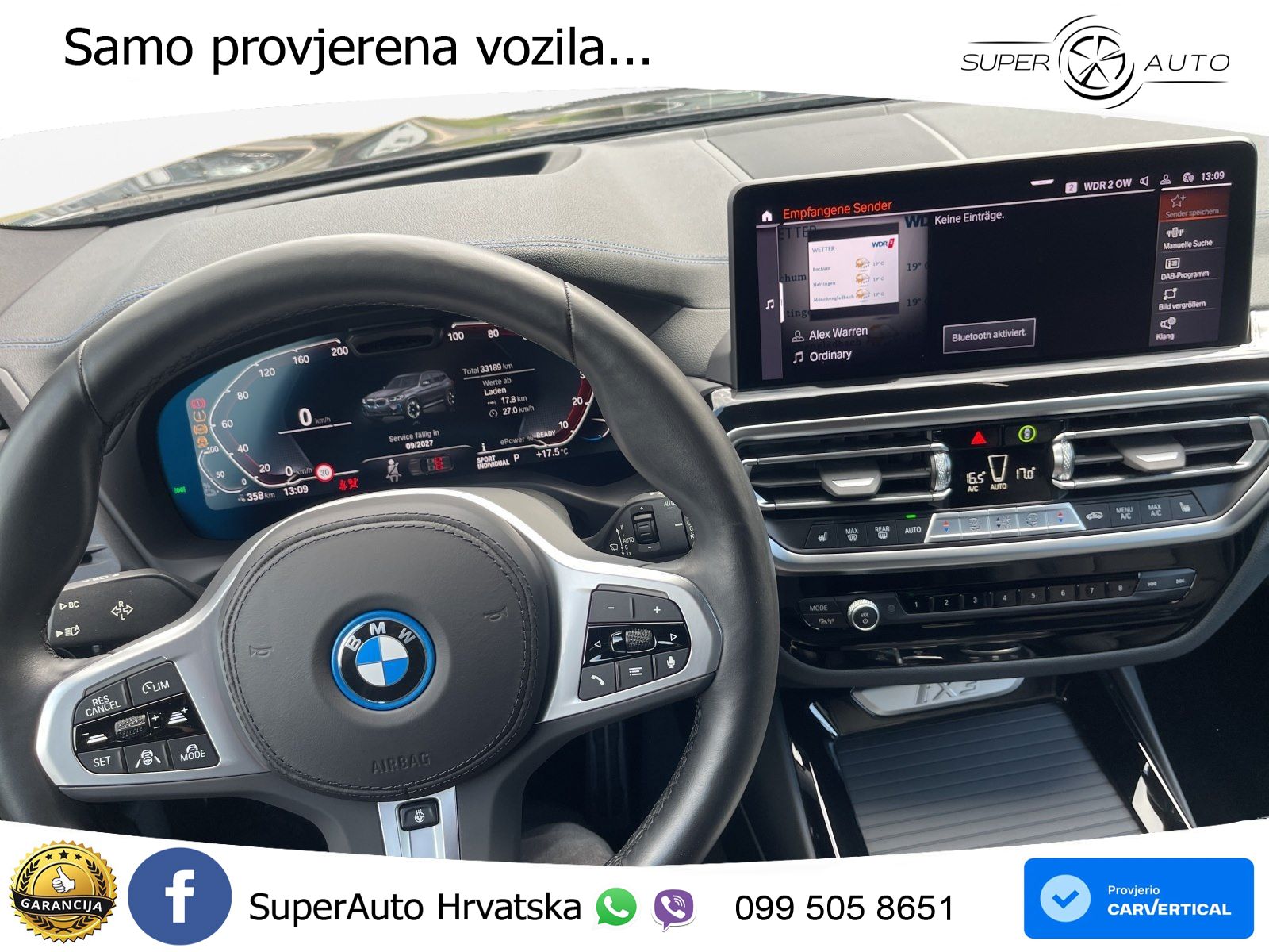 BMW iX3 80 kWh (286 KS) M Sport ACC+HEAD+GR SJED+360+PANO