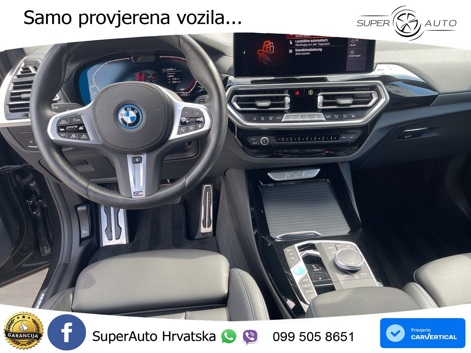 BMW iX3 80 kWh (286 KS) M Sport ACC+HEAD+GR SJED+360+PANO