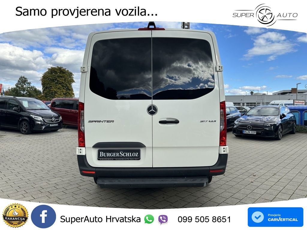 Mercedes-Benz Sprinter 317 CDI KA Mittel 3-Sitze Klima NAVI Di 170 KS