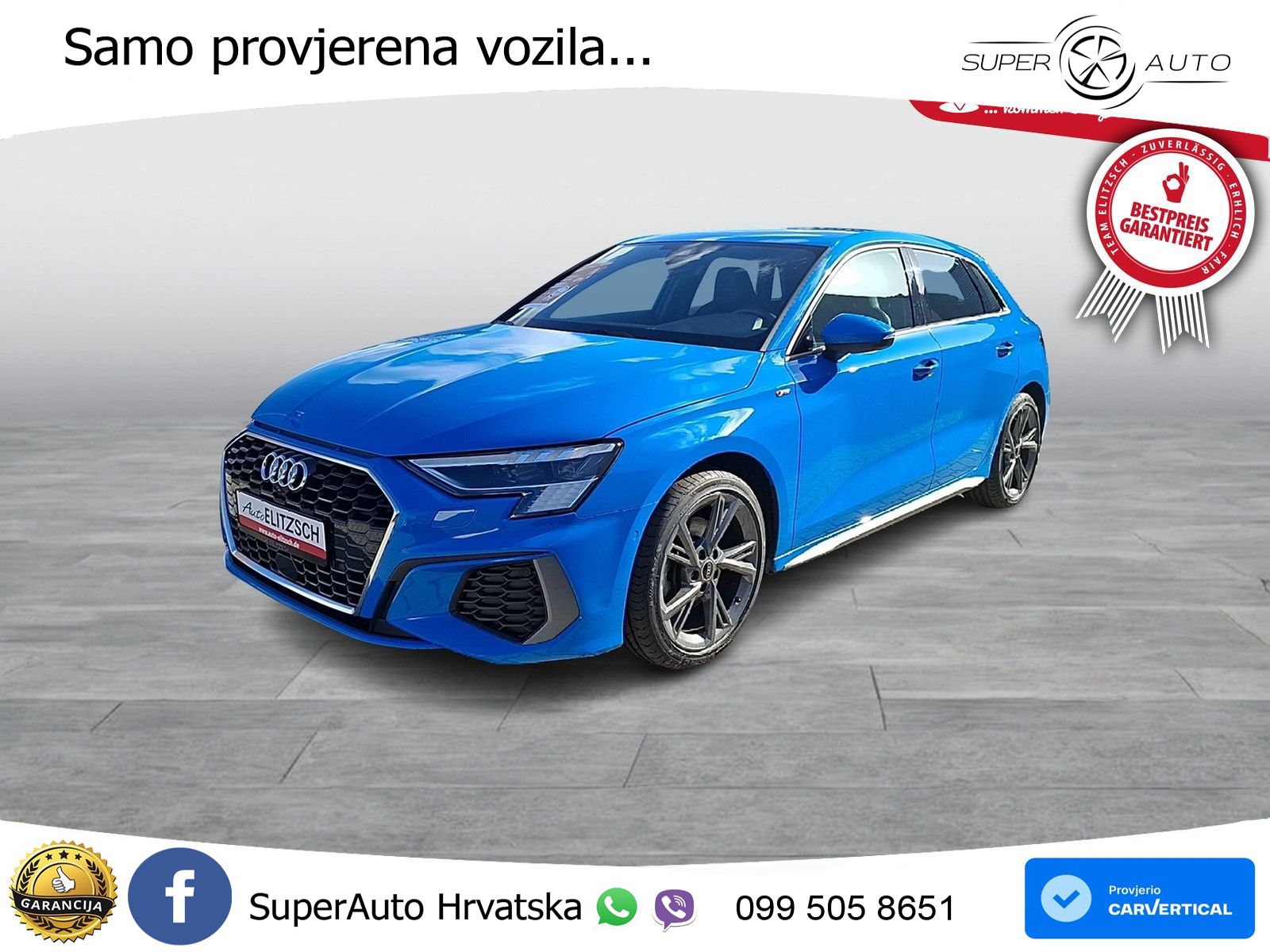 Audi A3 35 TFSI (150 KS) S line LED+GR SJED+ACC