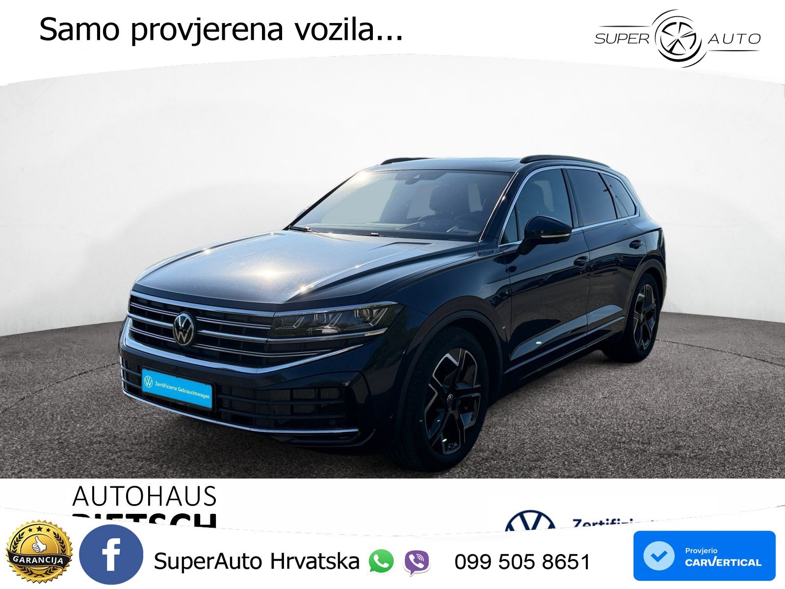 Volkswagen Touareg 3.0 V6 TDI (286 KS) 4MOTION Tiptronic ZRAČNI+ACC+GR SJED+KAM+PANO