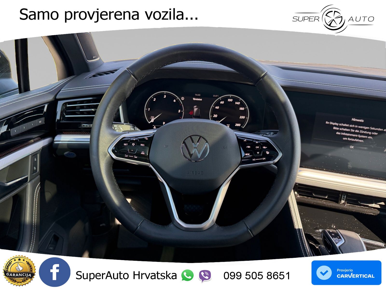 Volkswagen Touareg 3.0 V6 TDI (286 KS) 4MOTION Tiptronic ZRAČNI+ACC+GR SJED+KAM+PANO