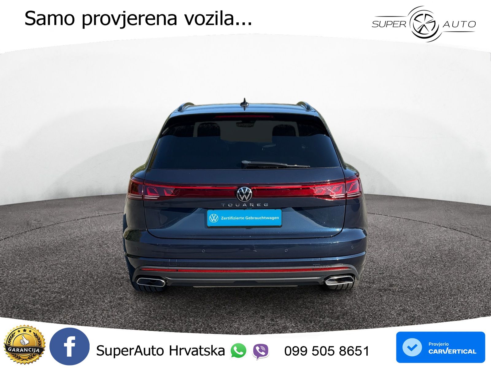 Volkswagen Touareg 3.0 V6 TDI (286 KS) 4MOTION Tiptronic ZRAČNI+ACC+GR SJED+KAM+PANO