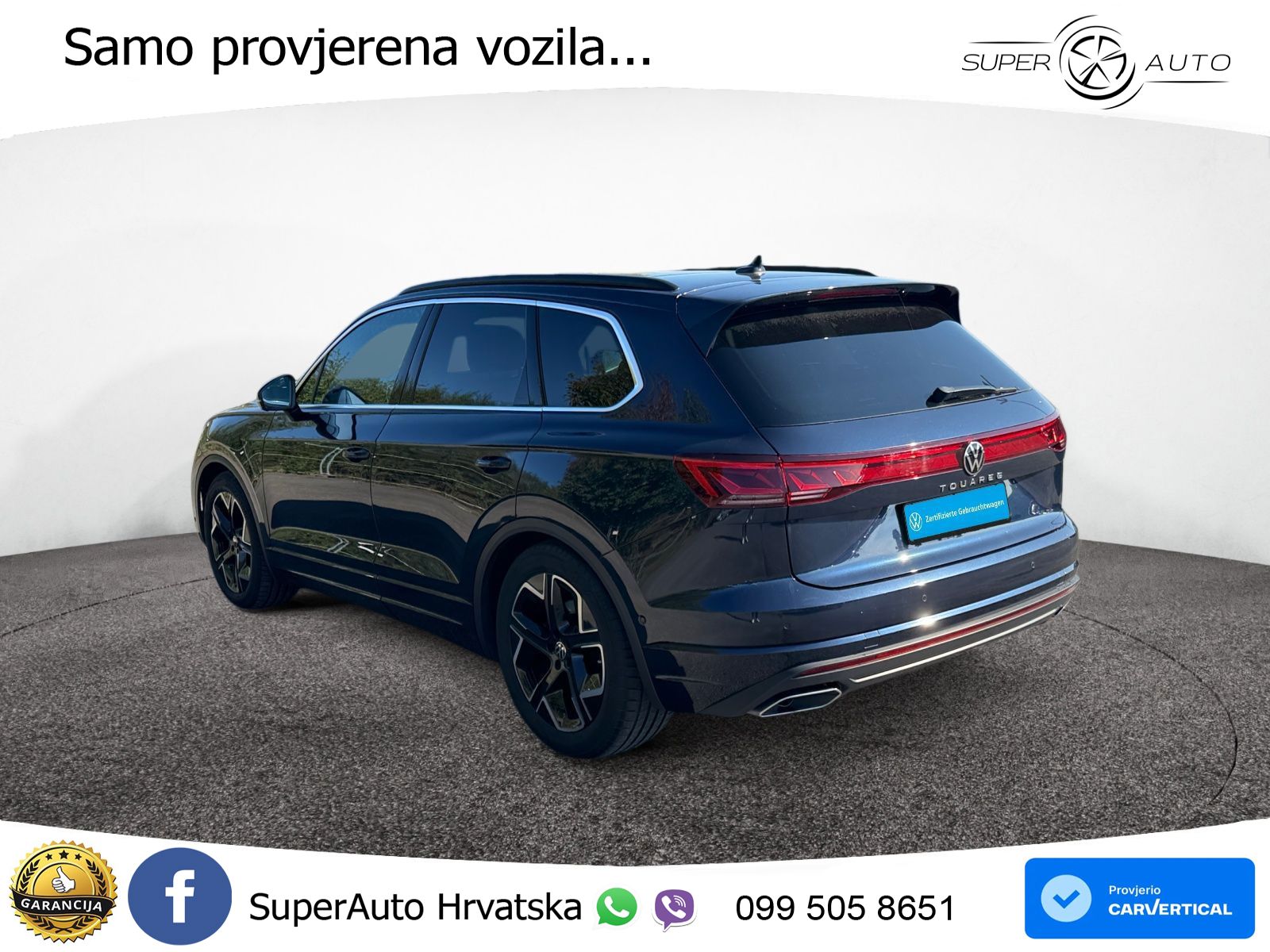 Volkswagen Touareg 3.0 V6 TDI (286 KS) 4MOTION Tiptronic ZRAČNI+ACC+GR SJED+KAM+PANO