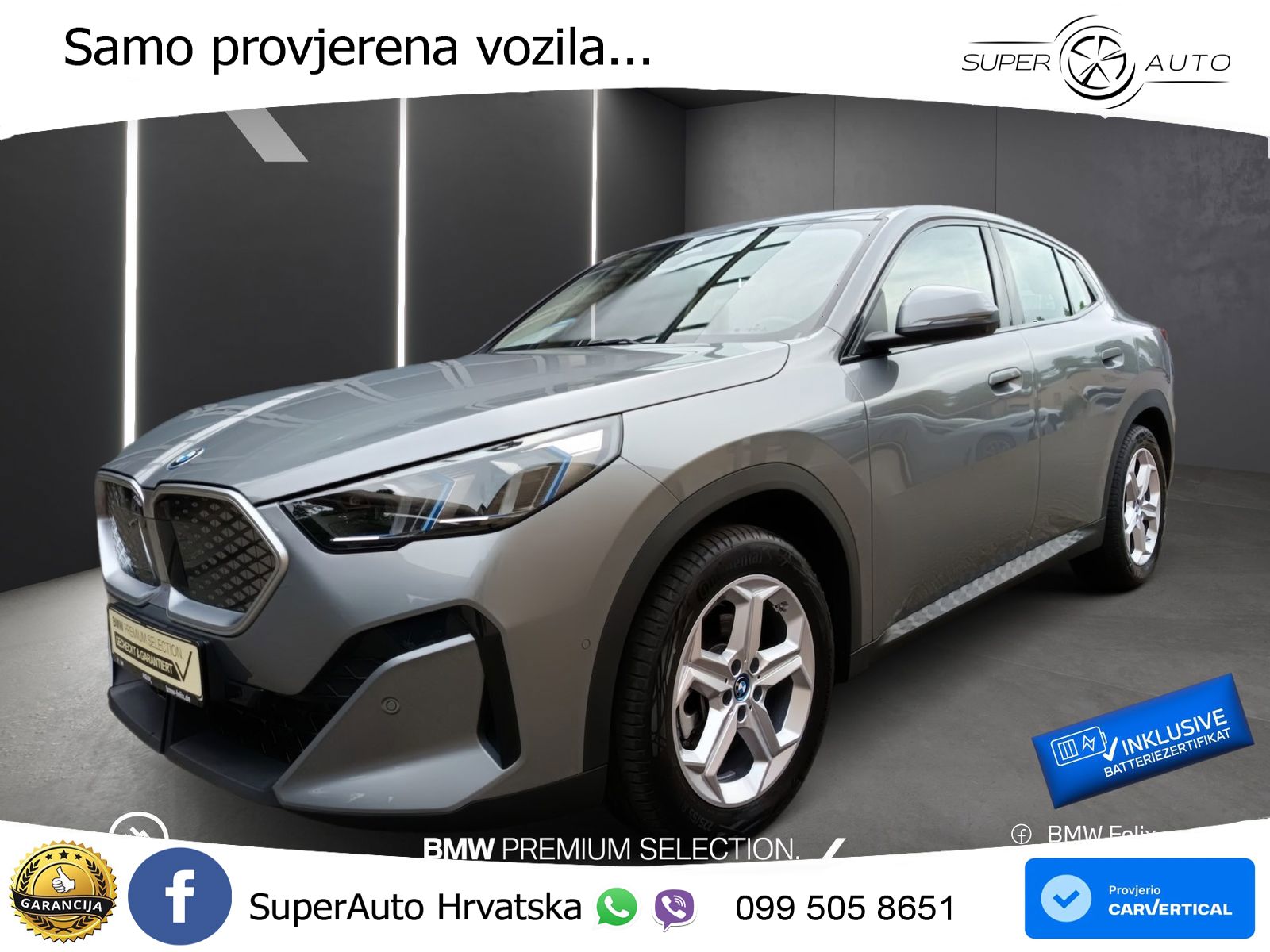 BMW iX2 66.5 kWh (313 KS) xDrive30 LED+GR SJED+ACC