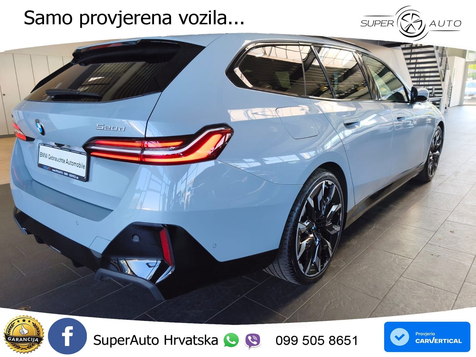 BMW 520d Touring (197 KS) xDrive Steptronic M Sport ACC+HEAD+GR SJED+360+PANO