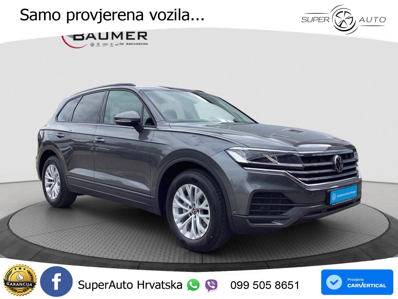 Volkswagen Touareg 3.0 V6 TDI (286 KS) 4MOTION Tiptronic ZRAČNI+ACC+GR SJED+KAM