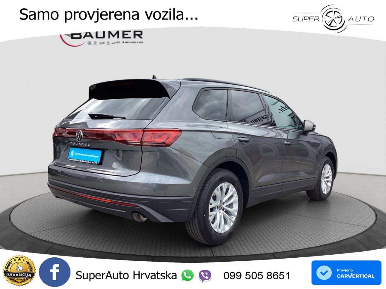 Volkswagen Touareg 3.0 V6 TDI (286 KS) 4MOTION Tiptronic ZRAČNI+ACC+GR SJED+KAM