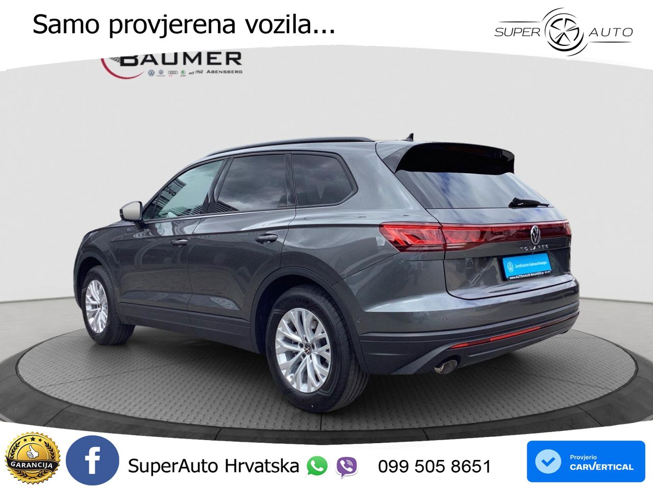 Volkswagen Touareg 3.0 V6 TDI (286 KS) 4MOTION Tiptronic ZRAČNI+ACC+GR SJED+KAM