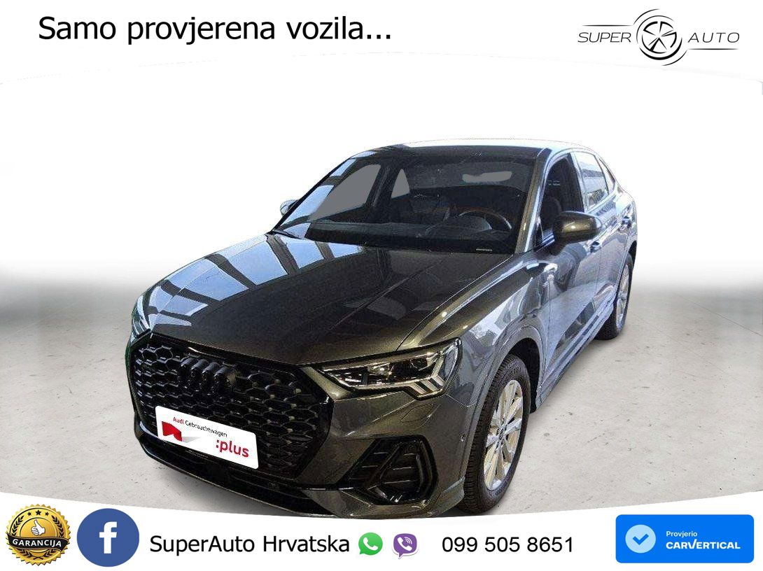 Audi Q3 II Sportback 40 TFSI (190 KS) quattro S tronic S line LED+GR SJED+ACC