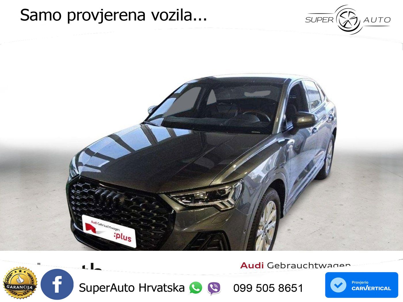 Audi Q3 II Sportback 40 TFSI (190 KS) quattro S tronic S line LED+GR SJED+ACC