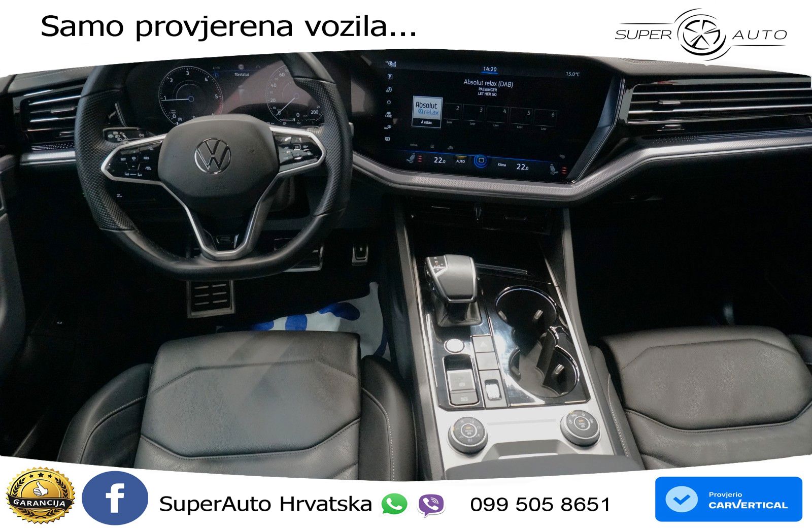 Volkswagen Touareg 3.0 V6 TDI (231 KS) 4MOTION Tiptronic R-Line ZRAČNI+ACC+GR SJED+KAM