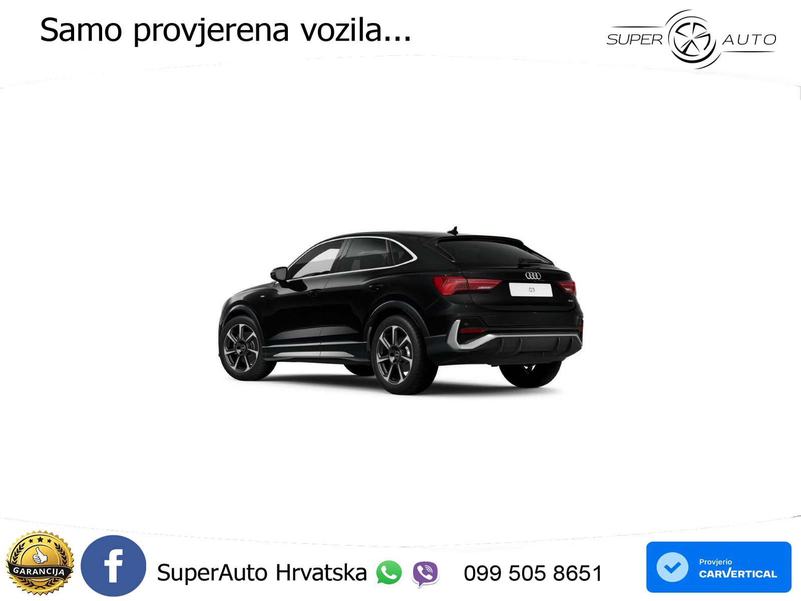 Audi Q3 Sportback 40 TFSI (190 KS) quattro S tronic 2x S line LED+GR SJED+ACC