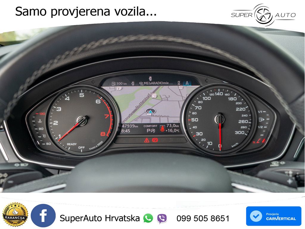 Audi A5 Sportback  40 TFSI (204 KS) quattro S tronic S line MATRIX+GR SJED+KAM