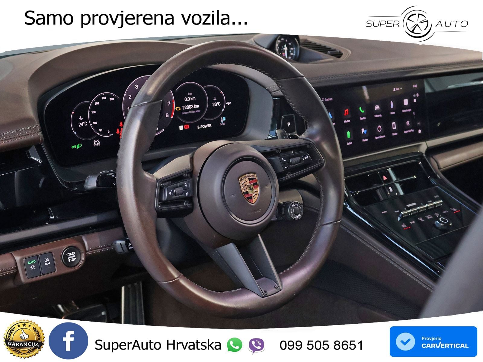 Porsche Panamera 4S 2.9 V6 (544 KS) E-Hybrid PDK ACC+HEAD+4xGR SJED+360+PANO