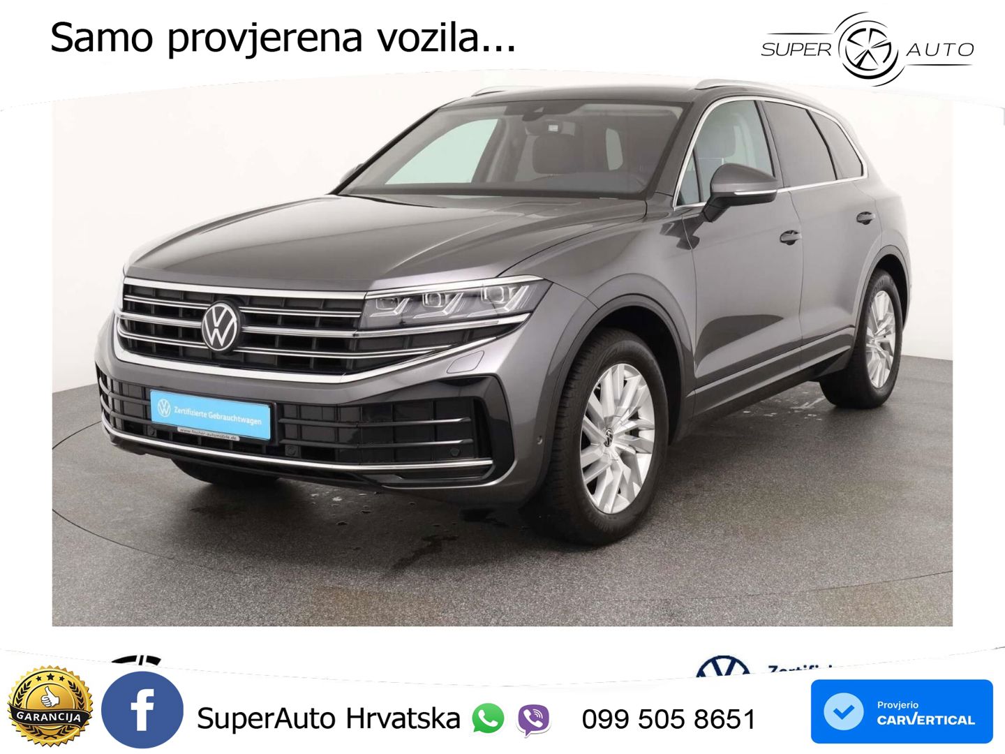 Volkswagen Touareg 3.0 V6 TDI (231 KS) 4MOTION Tiptronic ZRAČNI+ACC+GR SJED+KAM