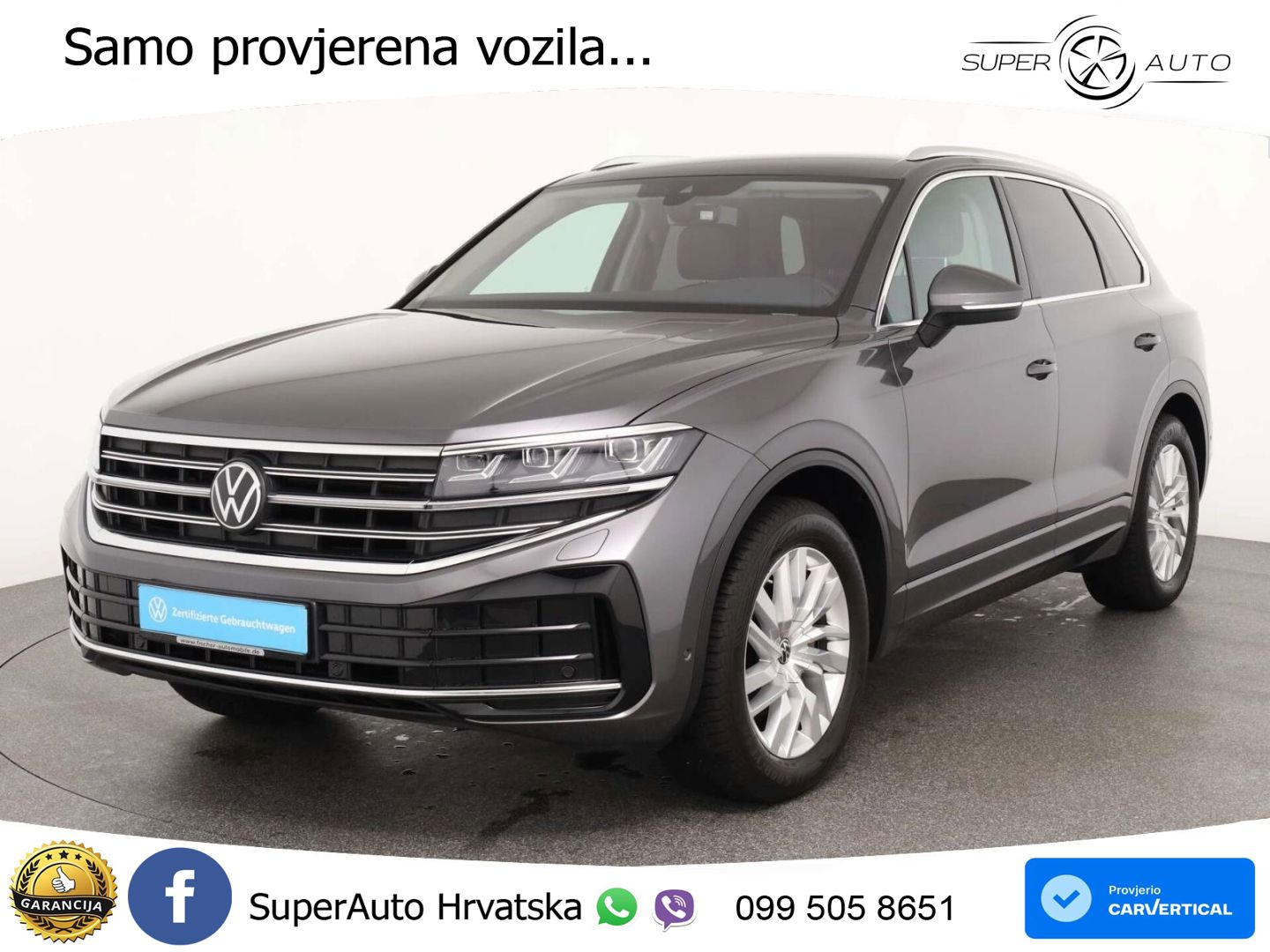 Volkswagen Touareg 3.0 V6 TDI (231 KS) 4MOTION Tiptronic ZRAČNI+ACC+GR SJED+KAM