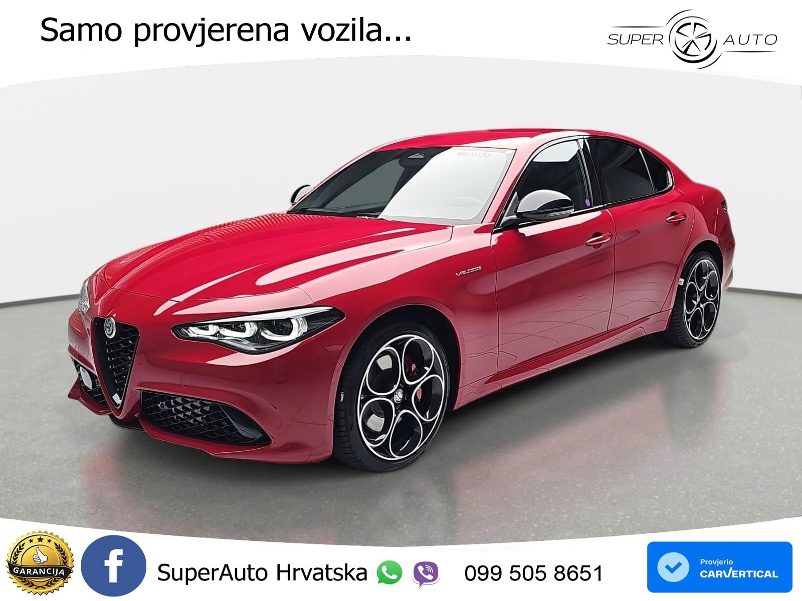Alfa Romeo Giulia 2.2 MultiJet II (210 KS) Q4 Automatic LED+GR SJED+ACC