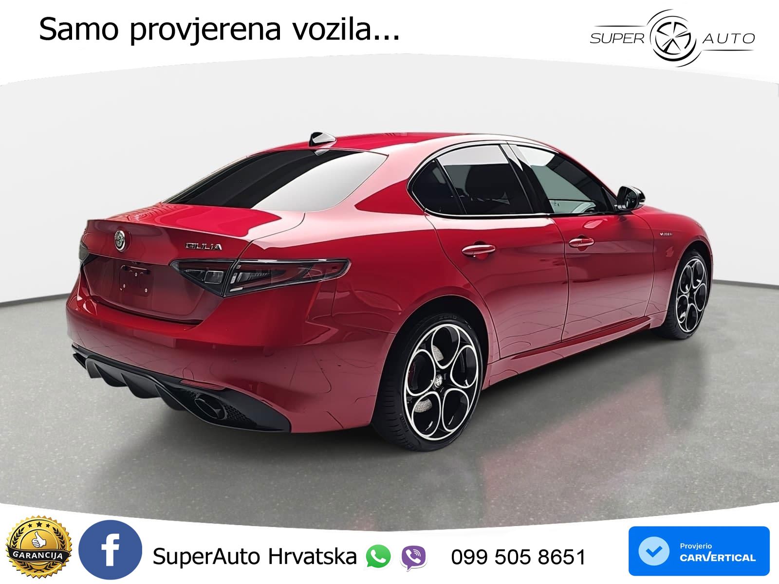 Alfa Romeo Giulia 2.2 MultiJet II (210 KS) Q4 Automatic LED+GR SJED+ACC