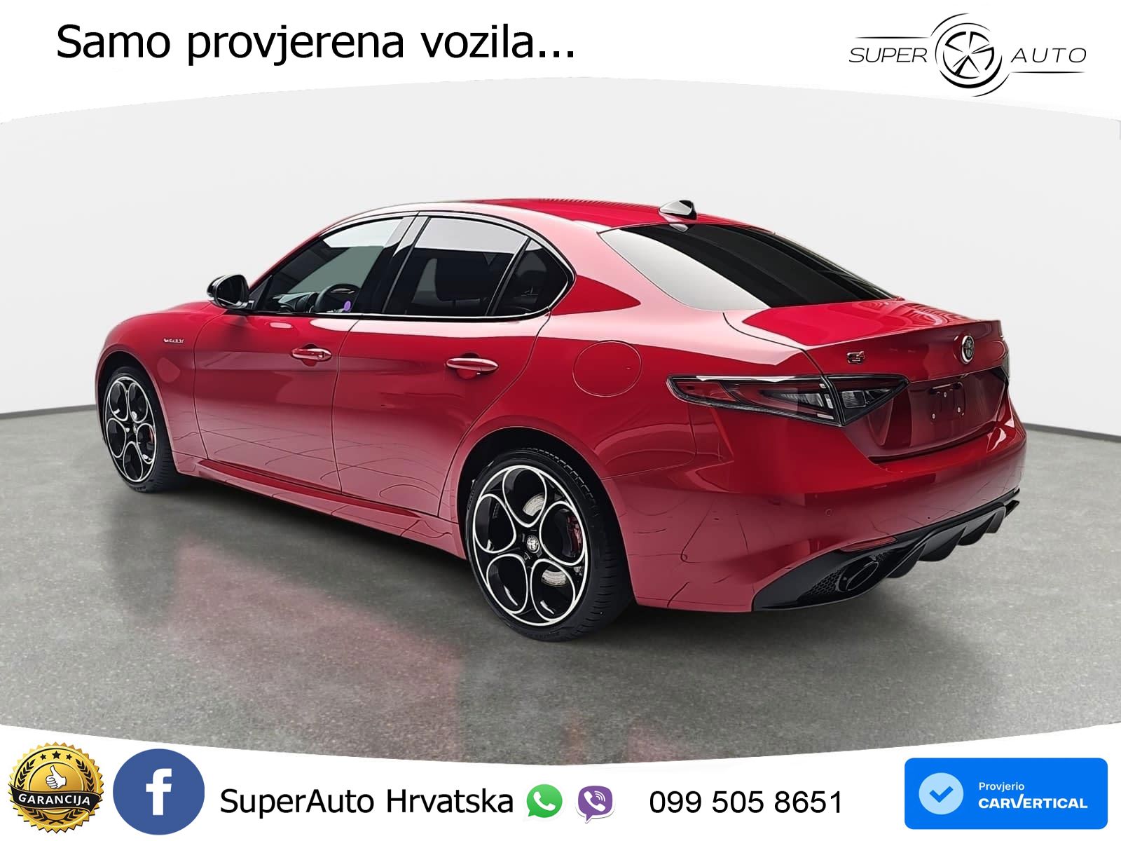 Alfa Romeo Giulia 2.2 MultiJet II (210 KS) Q4 Automatic LED+GR SJED+ACC