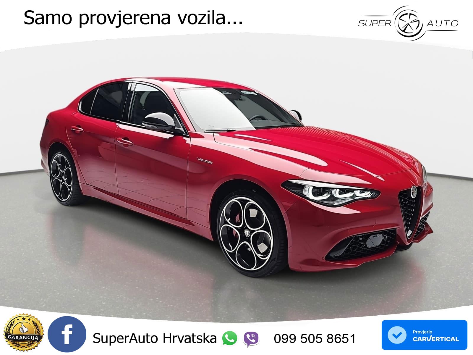 Alfa Romeo Giulia 2.2 MultiJet II (210 KS) Q4 Automatic LED+GR SJED+ACC
