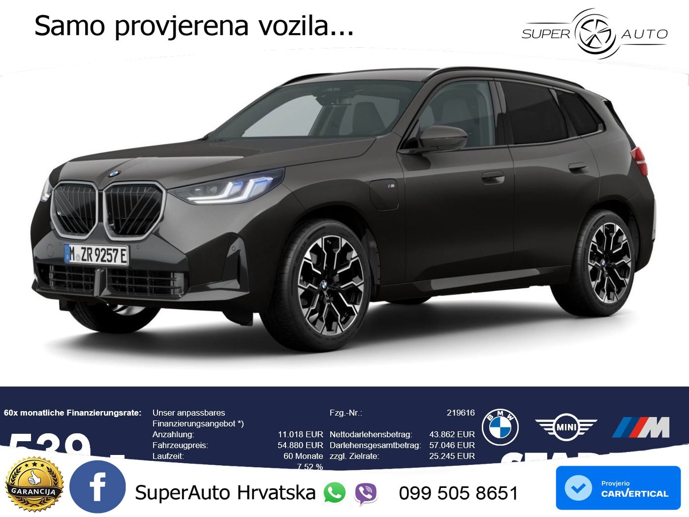 BMW X3 30e xDrive Steptronic M Sport LED+GR SJED+ACC