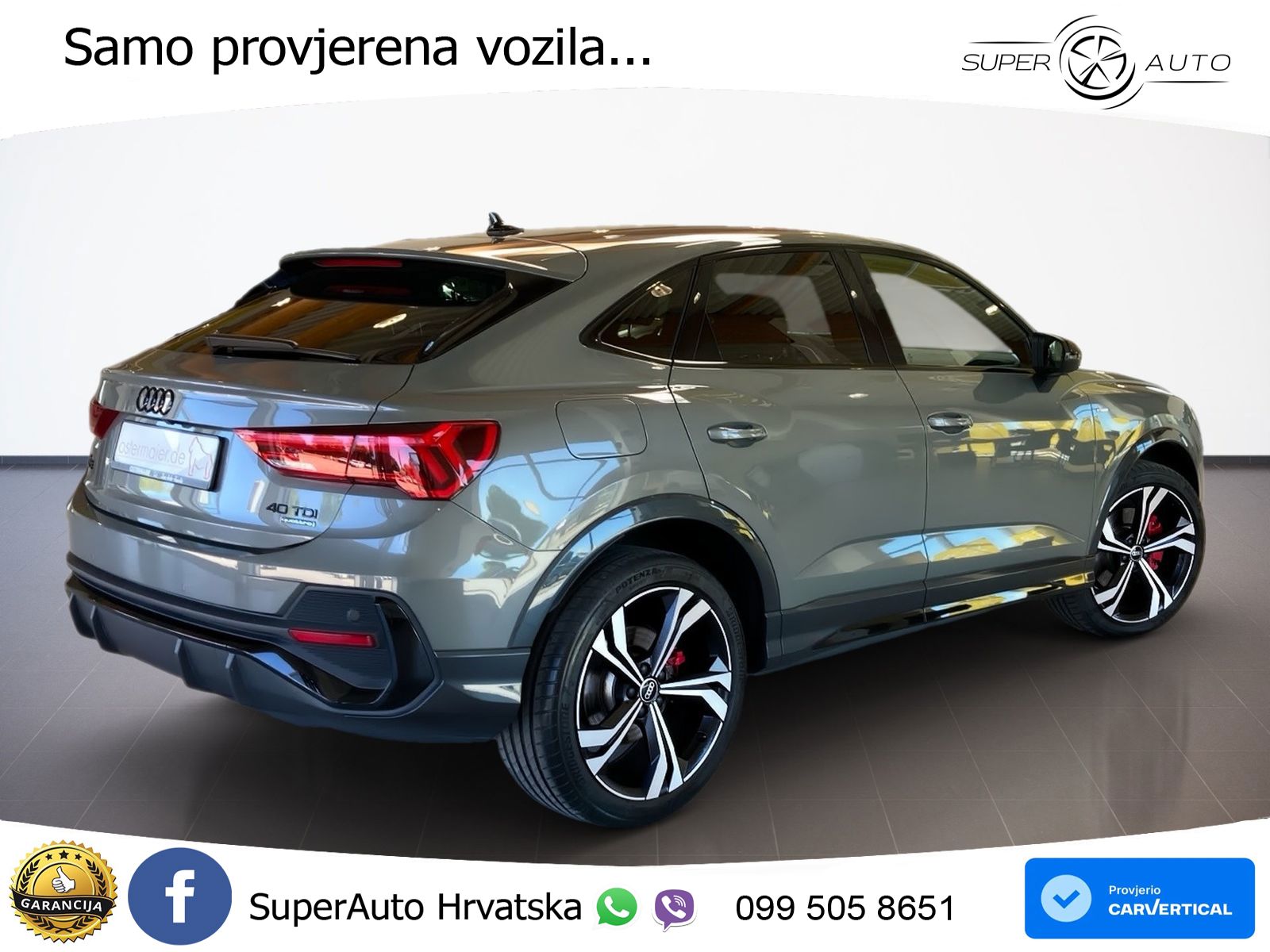 Audi Q3 Sportback 40 TDI (193 KS) quattro S tronic S line LED+ACC