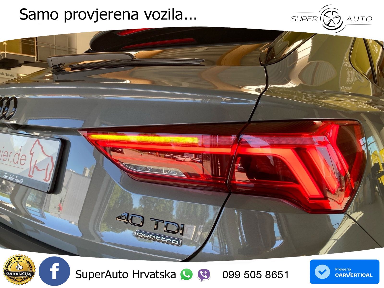 Audi Q3 Sportback 40 TDI (193 KS) quattro S tronic S line LED+ACC