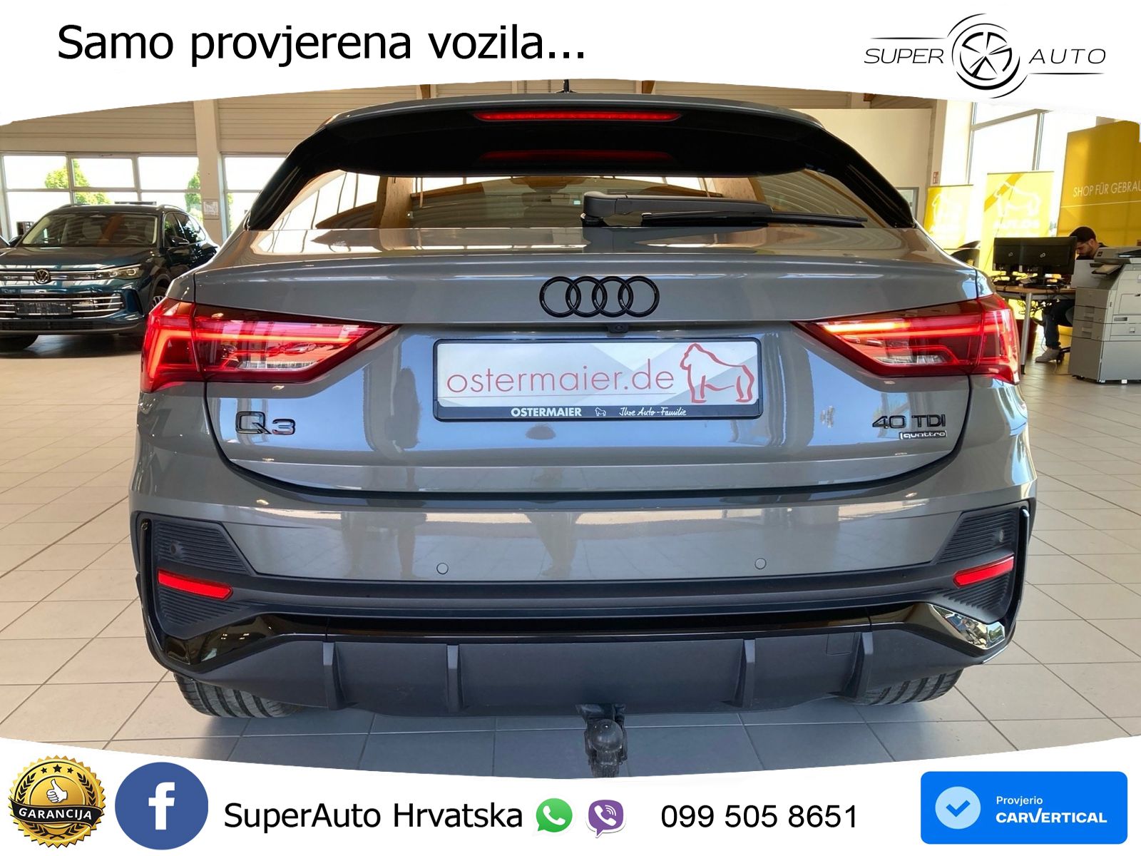 Audi Q3 Sportback 40 TDI (193 KS) quattro S tronic S line LED+ACC