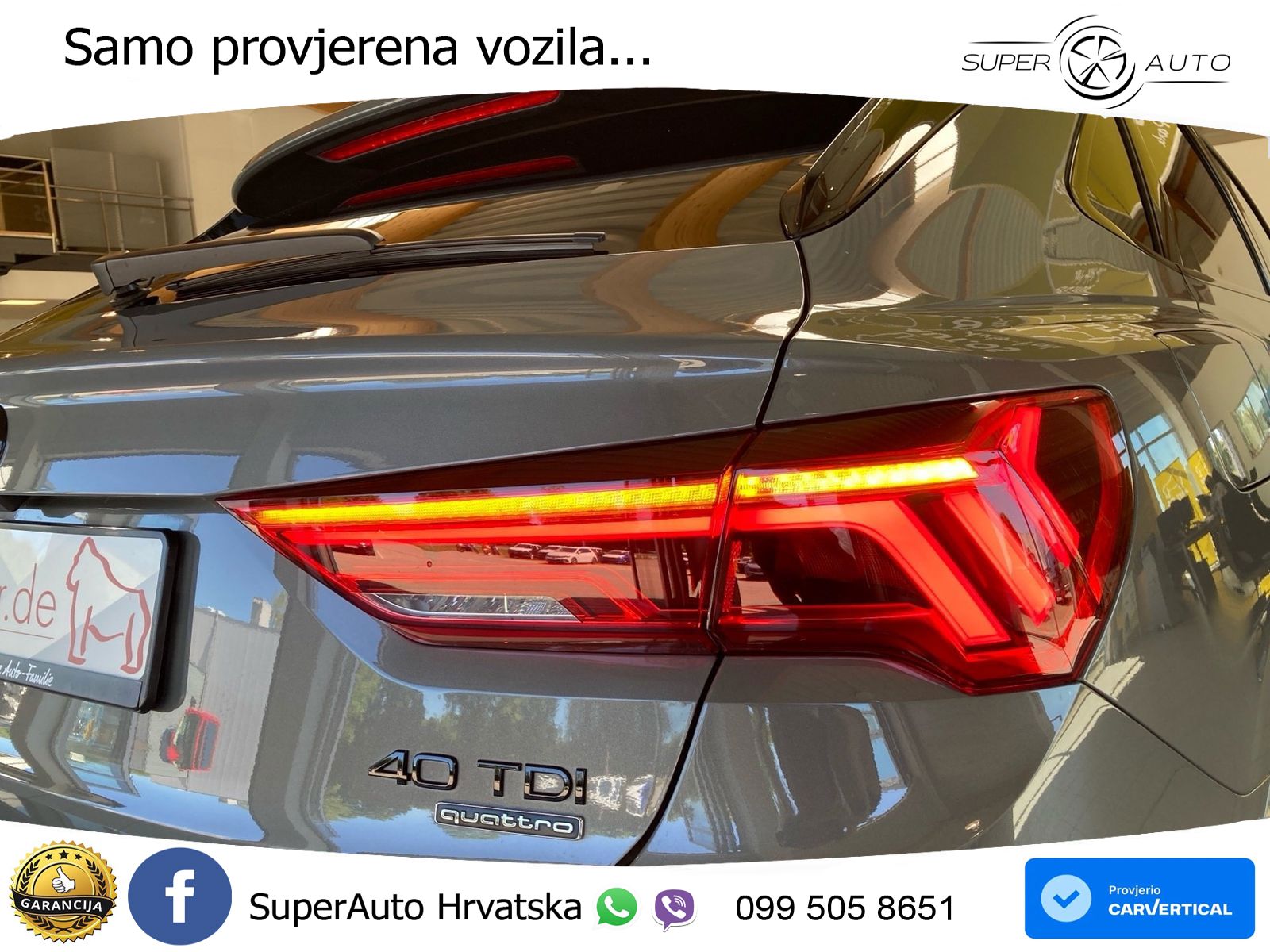 Audi Q3 Sportback 40 TDI (193 KS) quattro S tronic S line LED+ACC