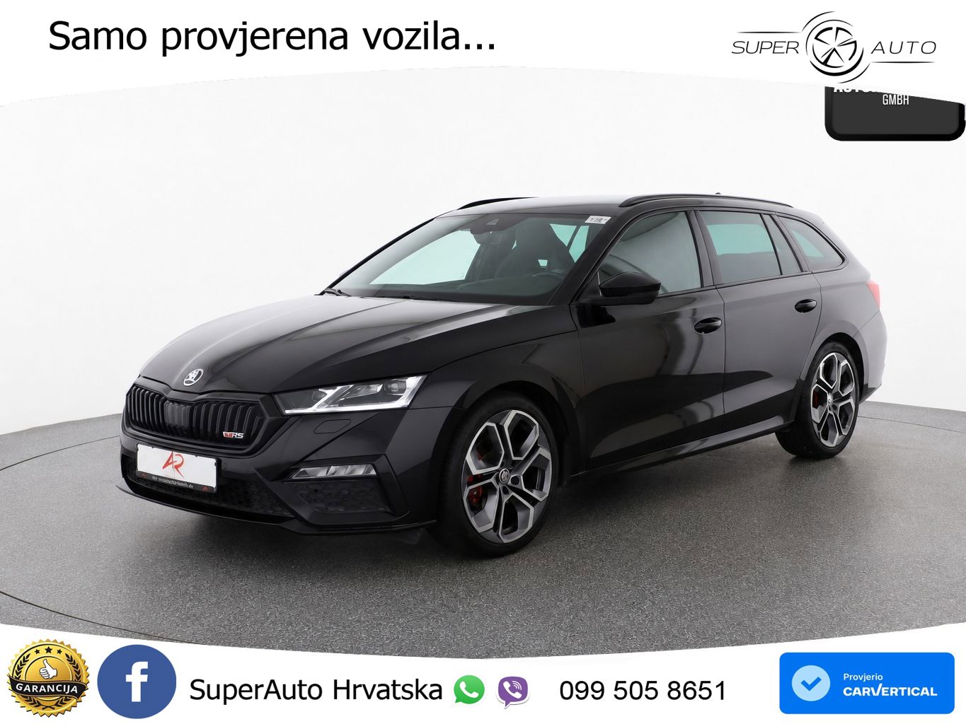 Škoda Octavia Combi RS 2.0 TDI (200 KS) DSG LED+GR SJED+ACC