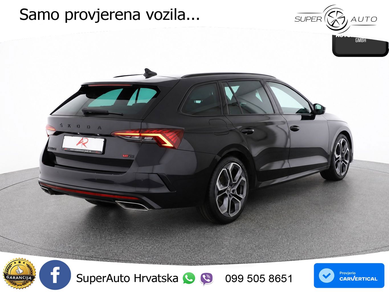 Škoda Octavia Combi RS 2.0 TDI (200 KS) DSG LED+GR SJED+ACC