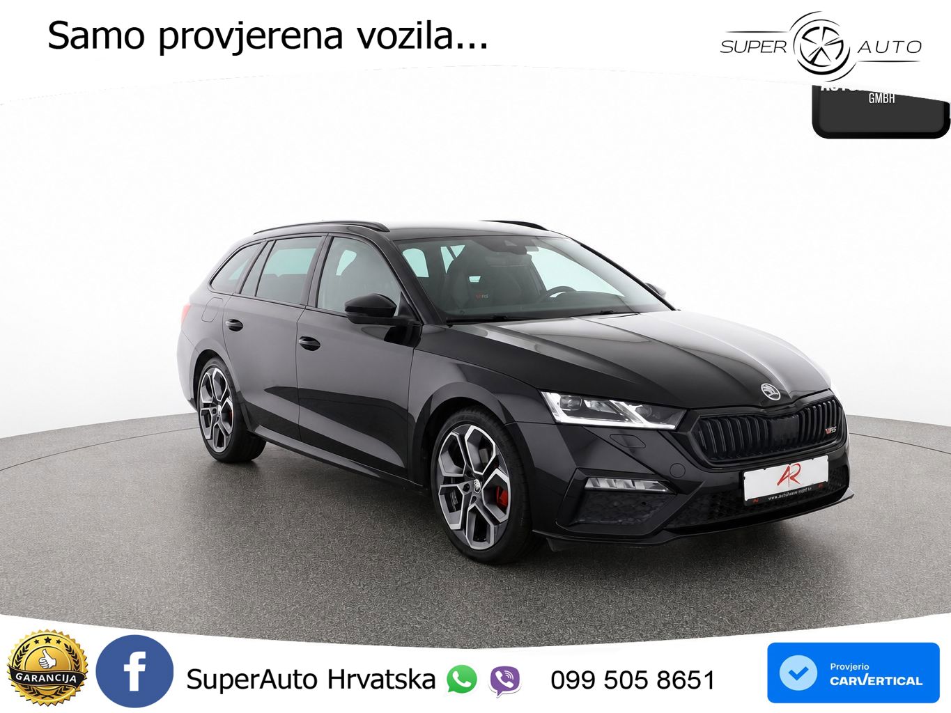 Škoda Octavia Combi RS 2.0 TDI (200 KS) DSG LED+GR SJED+ACC