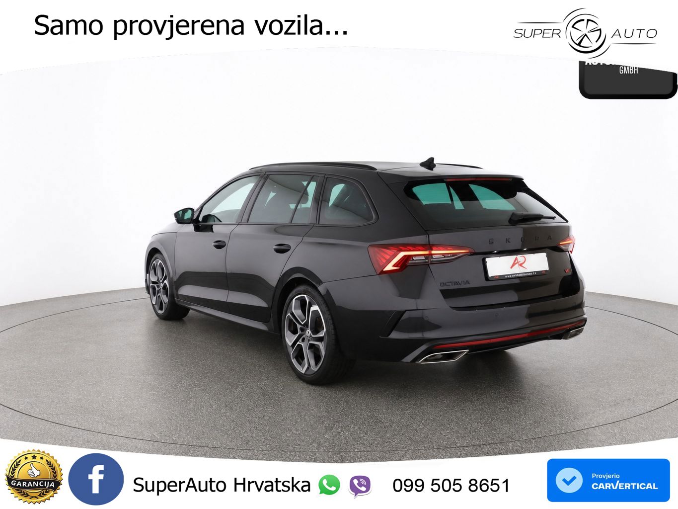 Škoda Octavia Combi RS 2.0 TDI (200 KS) DSG LED+GR SJED+ACC