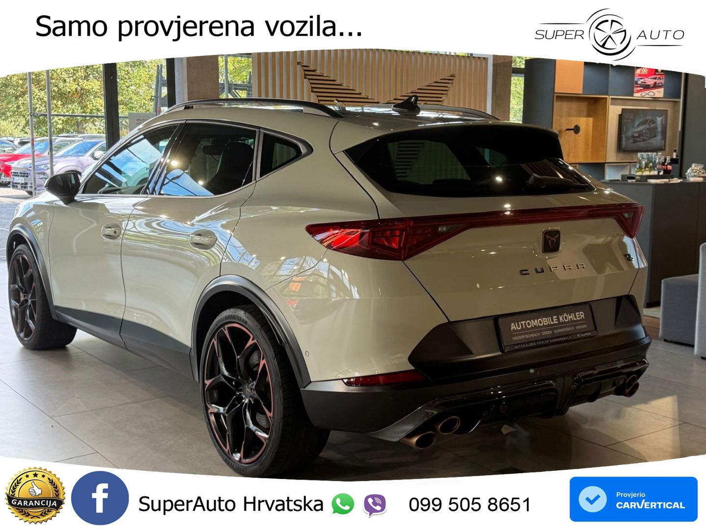 Cupra Formentor VZ5 2.5 TSI (390 KS) 4Drive DSG MATRIX+GR SJED+KAM