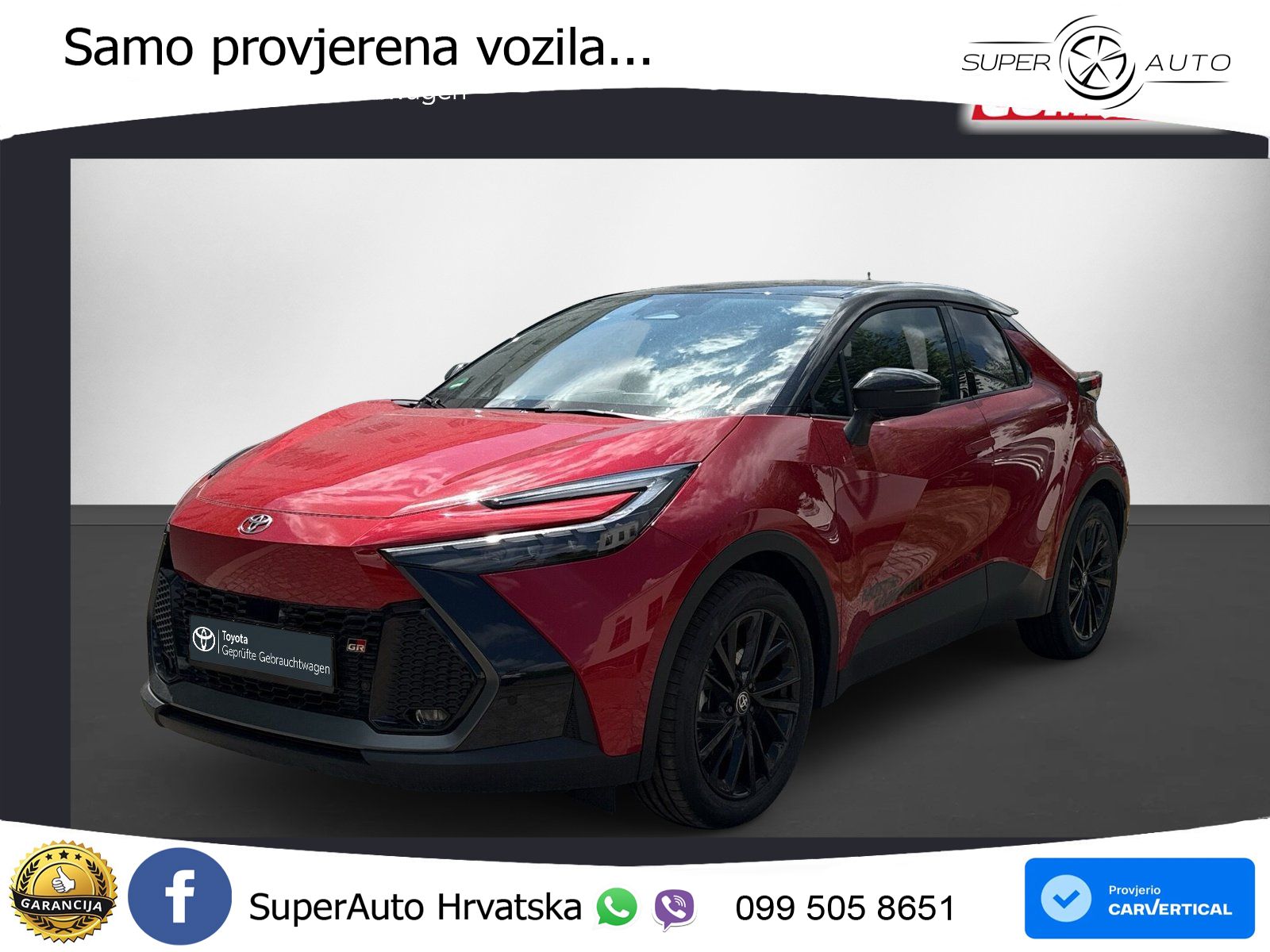Toyota C-HR 2.0 (223 KS) PHEV e-CVT GR Sport LED+GR SJED+ACC