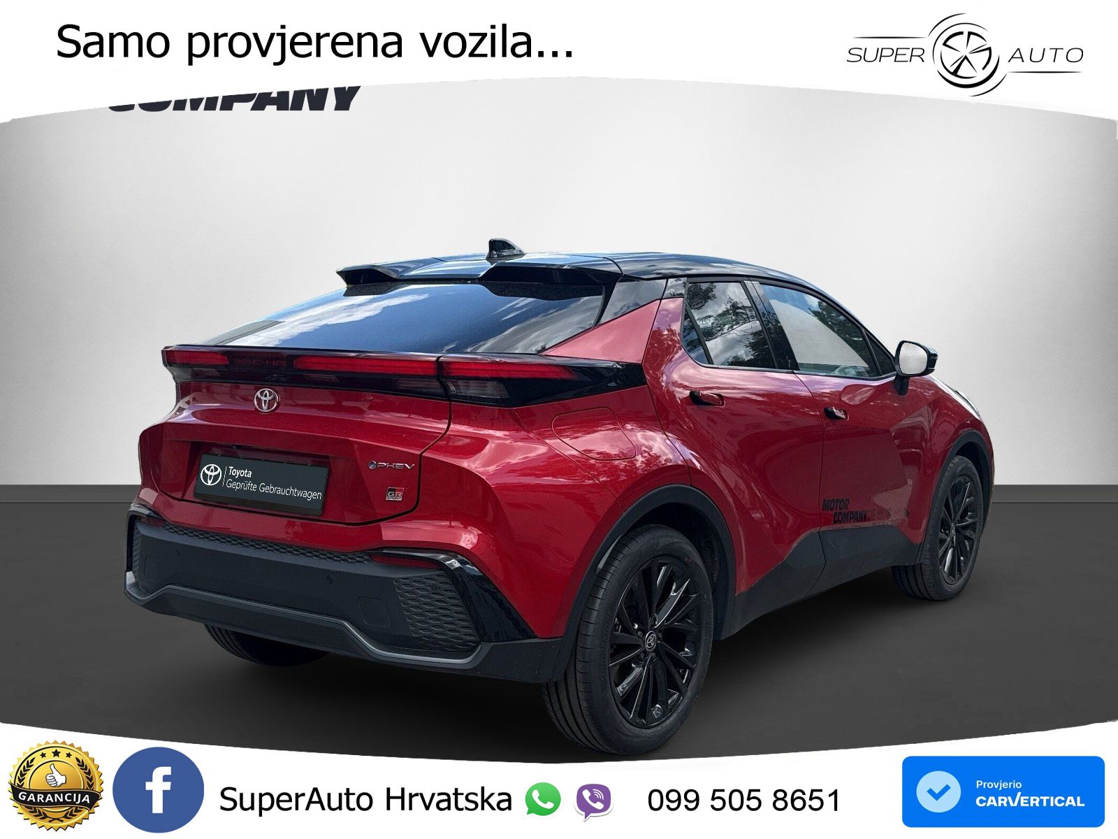 Toyota C-HR 2.0 (223 KS) PHEV e-CVT GR Sport LED+GR SJED+ACC