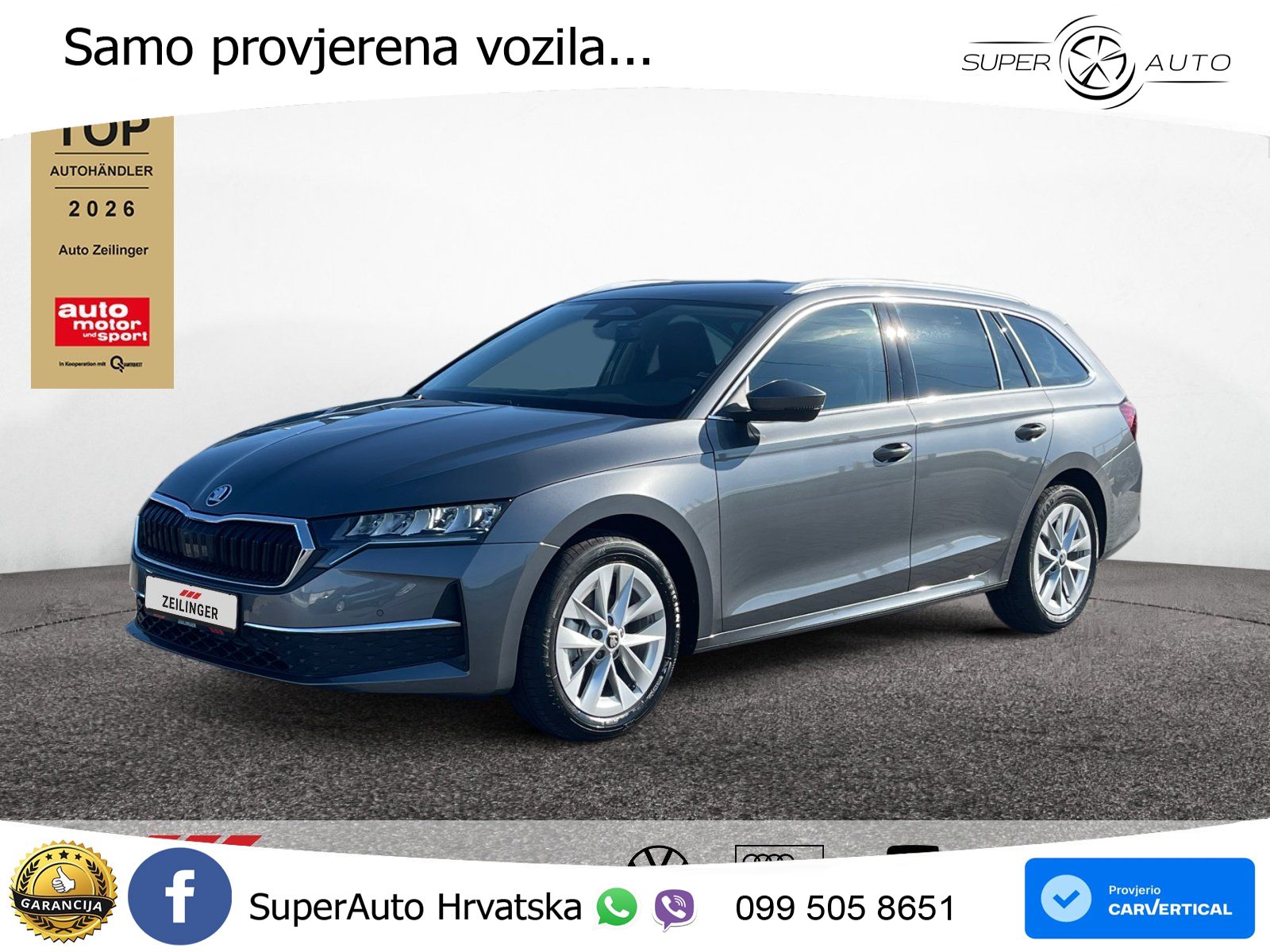 Škoda Octavia Combi 1.5 TSI (150 KS) DSG Selection LED+GR SJED+ACC