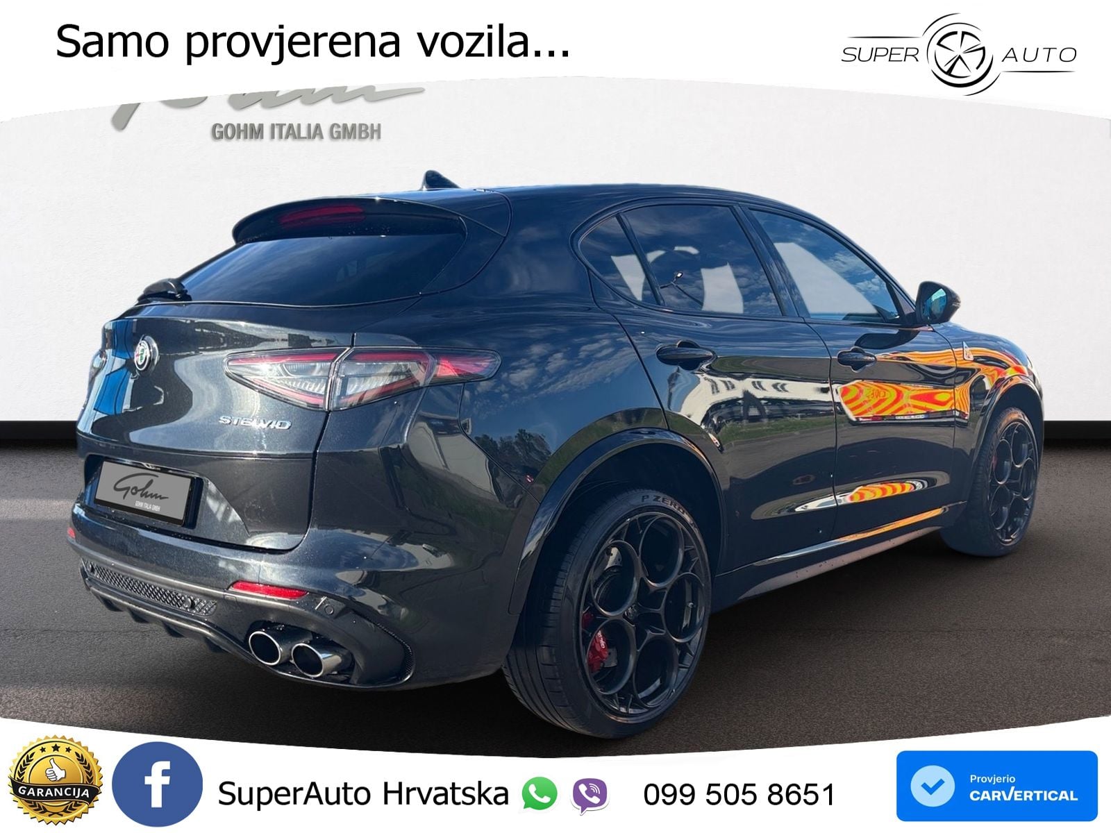 Alfa Romeo Stelvio Quadrifoglio 2.9 V6 Bi-Turbo (520 KS) Q4 Automatic MATRIX+GR SJED+KAM