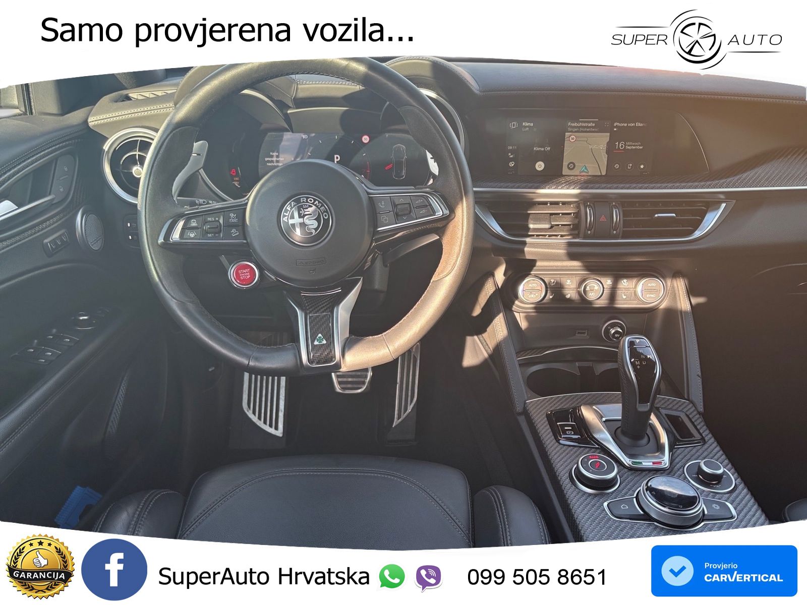 Alfa Romeo Stelvio Quadrifoglio 2.9 V6 Bi-Turbo (520 KS) Q4 Automatic MATRIX+GR SJED+KAM