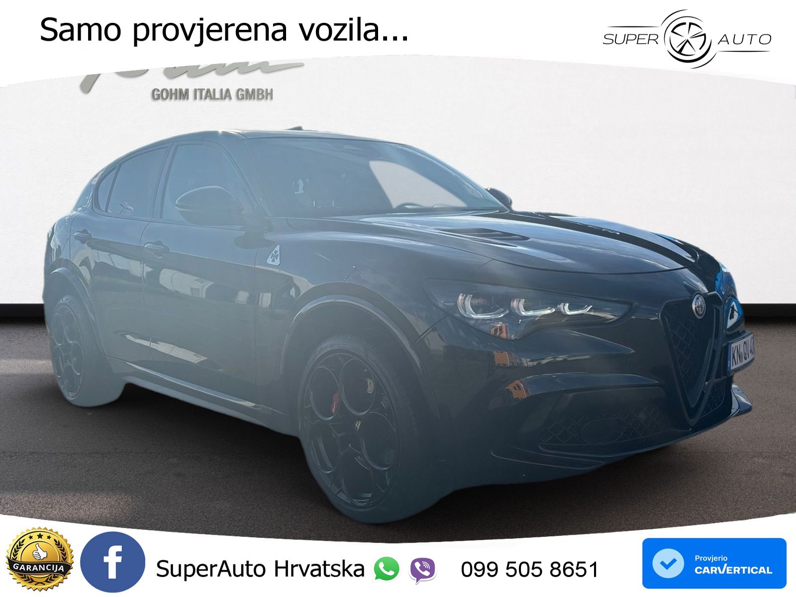 Alfa Romeo Stelvio Quadrifoglio 2.9 V6 Bi-Turbo (520 KS) Q4 Automatic MATRIX+GR SJED+KAM