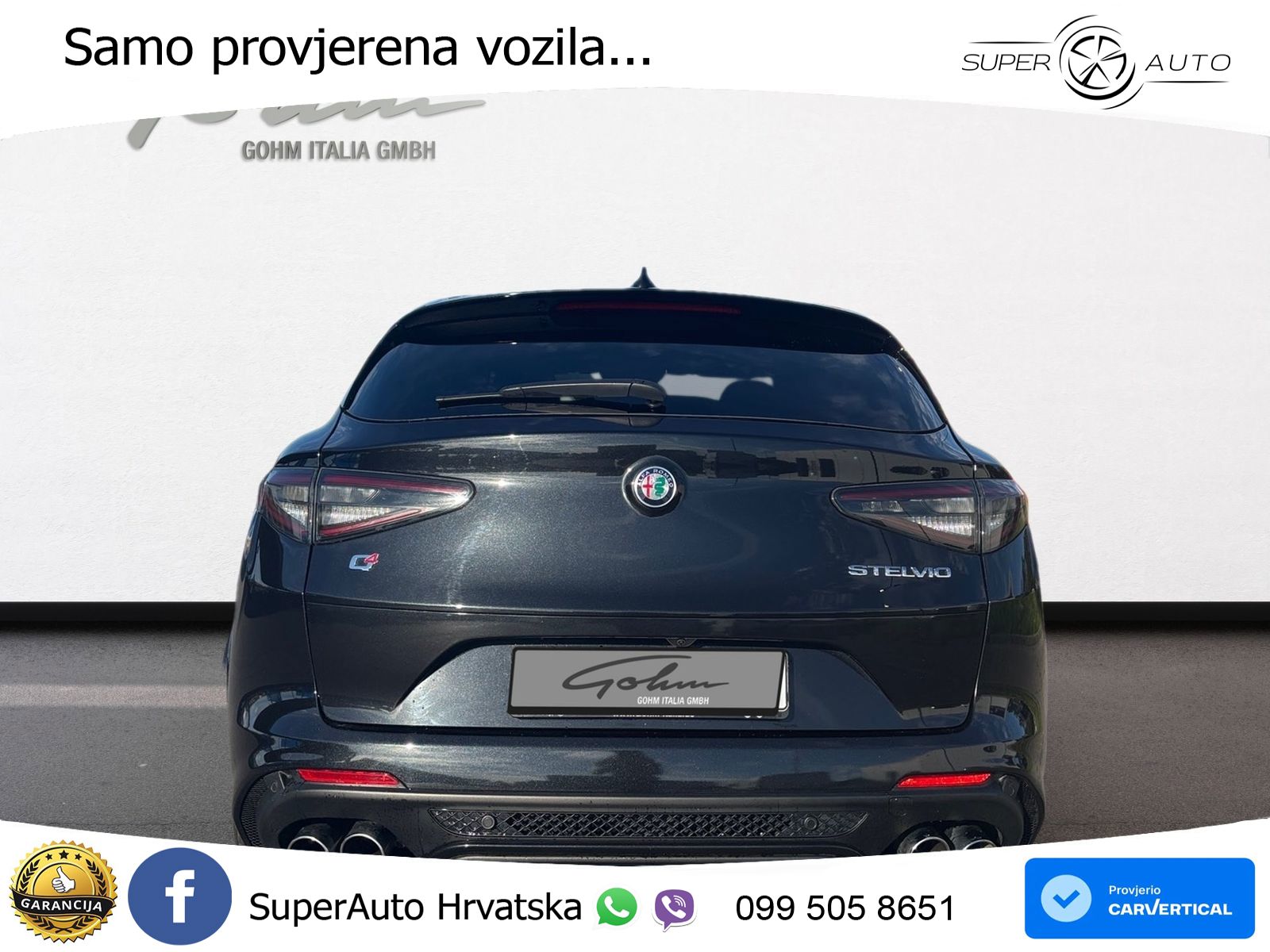 Alfa Romeo Stelvio Quadrifoglio 2.9 V6 Bi-Turbo (520 KS) Q4 Automatic MATRIX+GR SJED+KAM