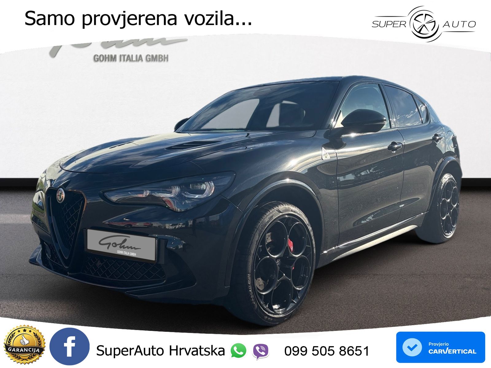 Alfa Romeo Stelvio Quadrifoglio 2.9 V6 Bi-Turbo (520 KS) Q4 Automatic MATRIX+GR SJED+KAM