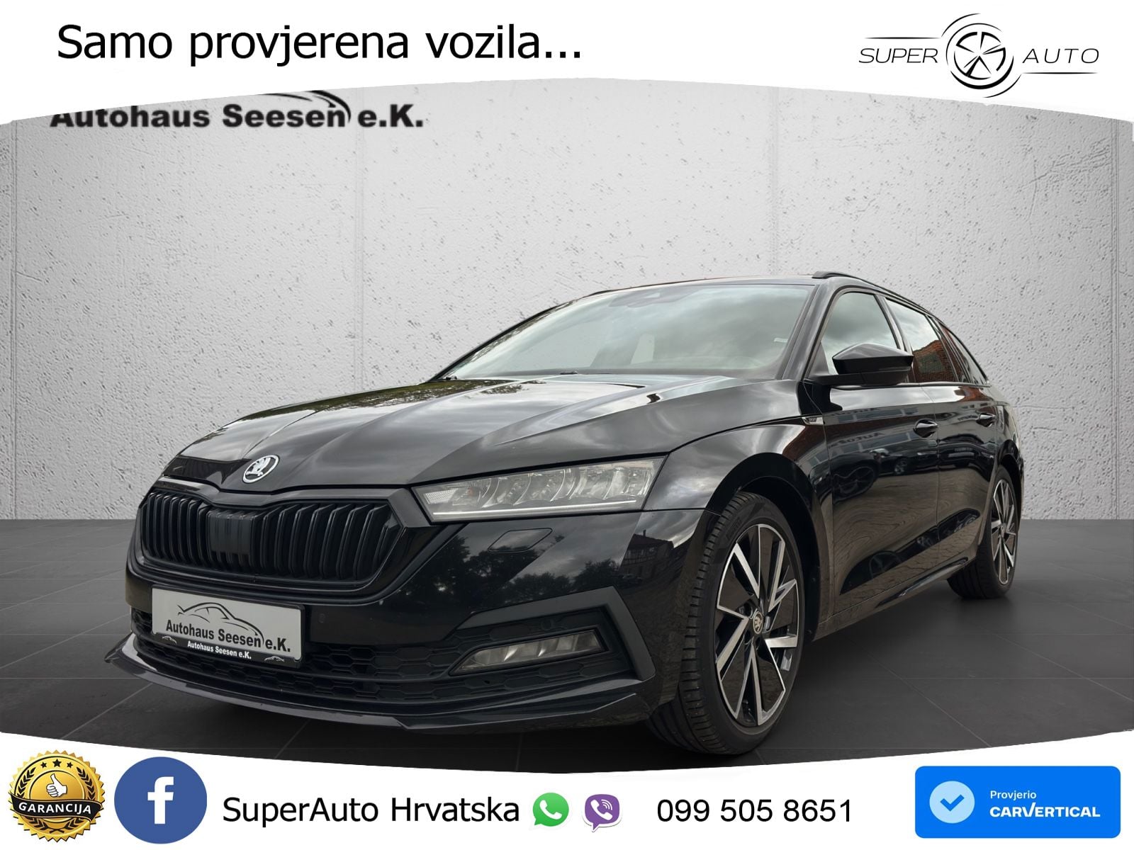 Škoda Octavia Combi 2.0 TDI (150 KS) DSG SportLine LED+GR SJED+ACC