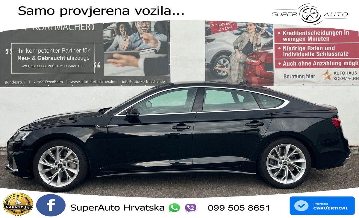 Audi A5 Sportback 45 TFSI (265 KS) quattro S tronic ZRAČNI+ACC+GR SJED+KAM