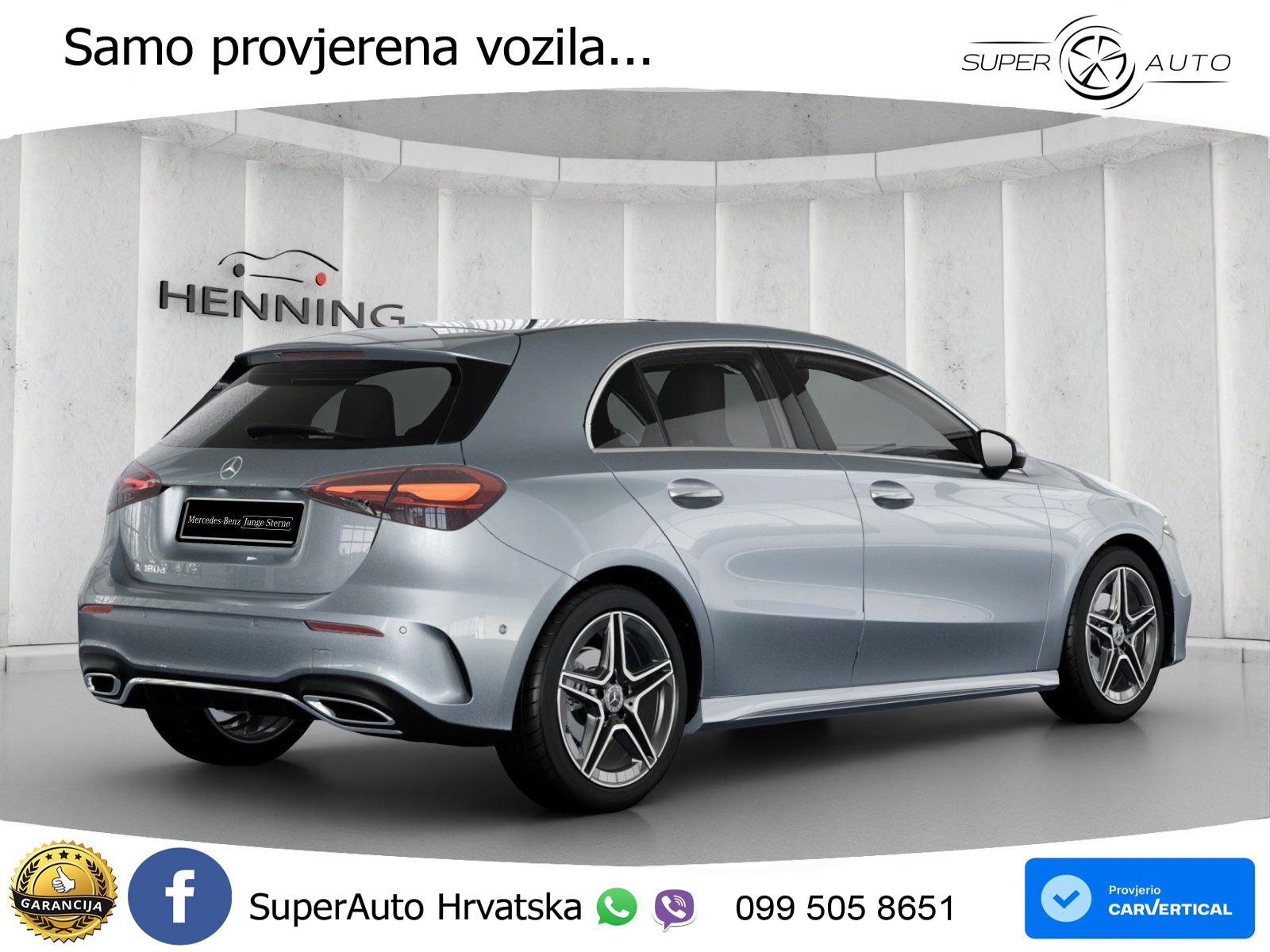 Mercedes-Benz A 180d 8G-DCT AMG ACC+GR SJED+360+PANO