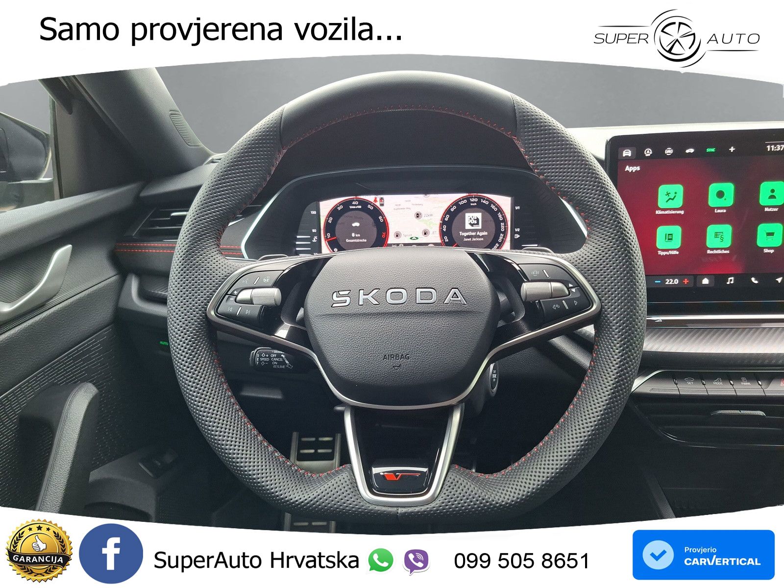 Škoda Octavia Combi RS 2.0 TSI (265 KS) DSG MATRIX+GR SJED+KAM